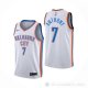 Camiseta Carmelo Anthony NO 7 Oklahoma City Thunder Association Blanco