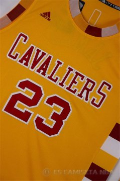 Camiseta James #23 Cleveland Cavaliers Amarillo