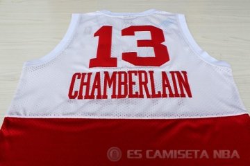 Camiseta Chamberlain #13 Philadelphia 76ers Retro Blanco Rojo