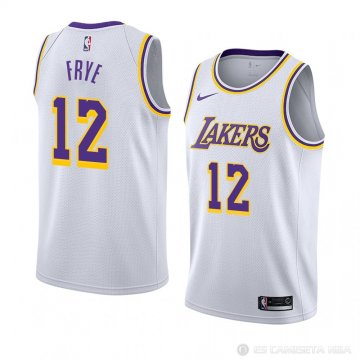 Camiseta Channing Frye #12 Los Angeles Lakers Association 2018-19 Blanco
