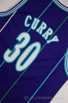 Camiseta Curry #30 Charlotte Hornets Purpura