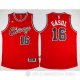 Camiseta Retro Gasol #16 Chicago Bulls Rojo