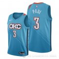 Camiseta Chris Paul #3 Oklahoma City Thunder Ciudad Azul