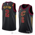 Camiseta Collin Sexton #2 Cleveland Cavaliers Statement 2018 Negro