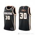 Camiseta Damian Jones #30 Atlanta Hawks Ciudad 2019-20 Negro