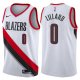 Camiseta Damian Lillard #0 Portland Trail Blazers 2017-18 Blanco