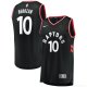 Camiseta DeRozan #10 Toronto Raptors Autentico 2017-18 Negro