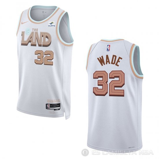 Camiseta Dean Wade #32 Cleveland Cavaliers Ciudad 2022-23 Blanco - Haga un click en la imagen para cerrar
