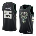 Camiseta Deandre Liggins #25 Milwaukee Bucks Statement 2018 Negro