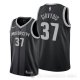 Camiseta Deividas Sirvydis #37 Detroit Pistons Ciudad 2019-20 Negro