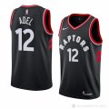 Camiseta Deng Adel #12 Toronto Raptors Statement 2018 Negro