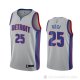 Camiseta Derrick Rose #25 Detroit Pistons Statement 2020-21 Gris