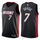 Camiseta Dragic #7 Miami Heat Autentico 2017-18 Negro