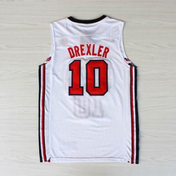 Camiseta Drexler #10 USA 1992 Blanco