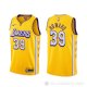 Camiseta Dwight Howard #39 Los Angeles Lakers Ciudad 2019-20 Amarillo