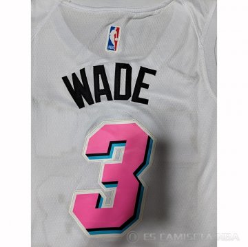 Camiseta Dwyane Wade #3 Miami Heat Ciudad 2022-23 Blanco