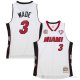 Camiseta Dwyane Wade #3 Miami Heat Mitchell & Ness 2003-19 Blanco