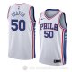 Camiseta Emeka Okafor #50 Philadelphia 76ers Association 2018 Blanco