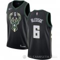 Camiseta Eric Bledsoe #6 Milwaukee Bucks 2017-18 Negro