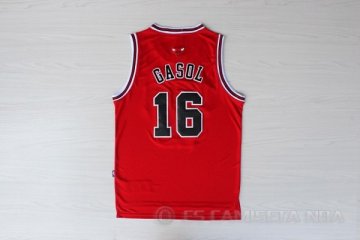 Camiseta Gasol #16 Chicago Bulls Rojo