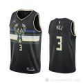 Camiseta George Hill #3 Milwaukee Bucks Statement 2020-21 Negro