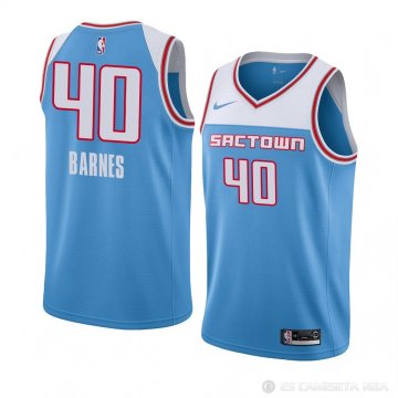 Camiseta Harrison Barnes #40 Sacramento Kings Ciudad 2018-19 Azul