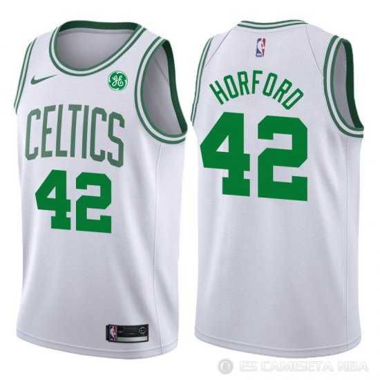 Camiseta Horford #42 Boston Celtics Autentico 2017-18 Blanco - Haga un click en la imagen para cerrar