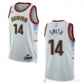 Camiseta Ish Smith #14 Denver Nuggets Ciudad 2022-23 Blanco