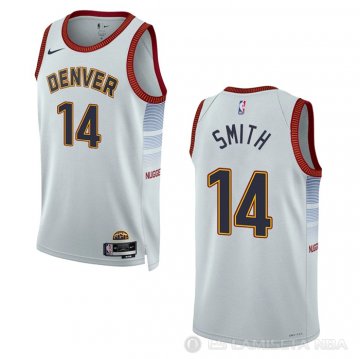 Camiseta Ish Smith #14 Denver Nuggets Ciudad 2022-23 Blanco