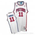 Camiseta Isiah Thomas #11 Detroit Pistons Retro Blanco