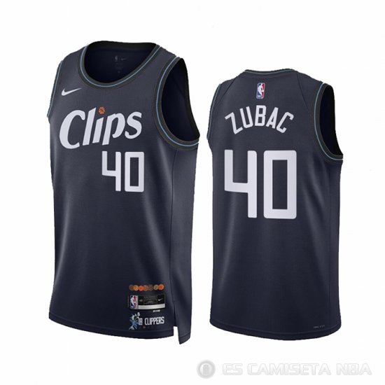 Camiseta Ivica Zubac #40 Los Angeles Clippers Ciudad 2023-24 Azul - Haga un click en la imagen para cerrar