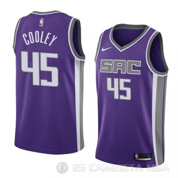 Camiseta Jack Cooley #45 Sacramento Kings Icon 2018 Violeta
