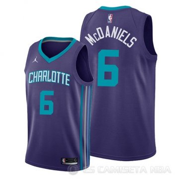 Camiseta Jalen Mcdaniels #6 Charlotte Hornets Statement Violeta