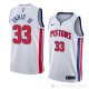 Camiseta James Ennis III #33 Detroit Pistons Association 2018 Blanco