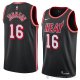 Camiseta James Johnson #16 Miami Heat Classic 2018 Negro