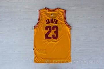 Camiseta James #23 Cleveland Cavaliers Amarillo