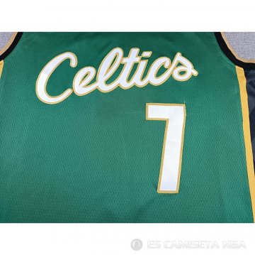 Camiseta Jaylen Brown #7 Boston Celtics Ciudad 2022-23 Verde