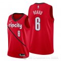 Camiseta Jaylen Hoard #6 Portland Trail Blazers Earned Rojo