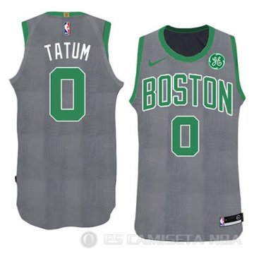 Camiseta Jayson Tatum #0 Boston Celtics Navidad 2018 Verde