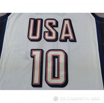 Camiseta Jayson Tatum #10 USA 2024 Blanco