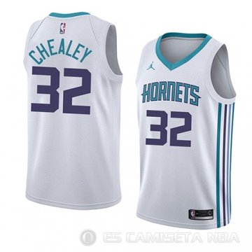 Camiseta Joe Chealey #32 Charlotte Hornets Association 2018 Blanco