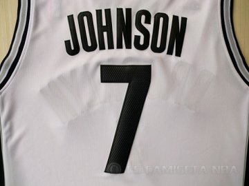 Camiseta Johnson #7 Brooklyn Nets Blanco