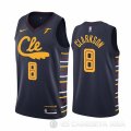 Camiseta Jordan Clarkson #8 Cleveland Cavaliers Ciudad Azul