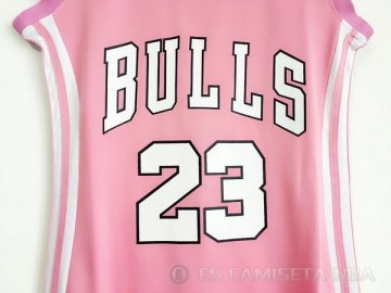 Camiseta Jordan #23 Chicago Bulls Mujer Rosa
