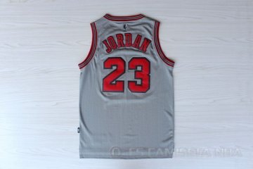 Camiseta Jordan #23 Chicago Bulls Gris