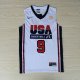 Camiseta Jordan #9 USA 1992 Blanco