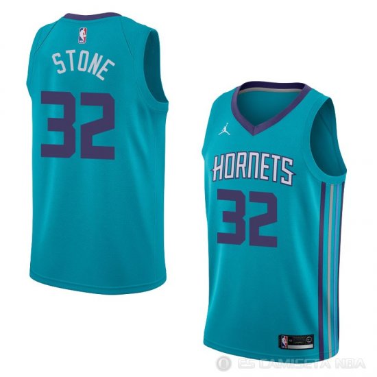 Camiseta Julyan Stone #32 Charlotte Hornets Icon 2018 Verde - Haga un click en la imagen para cerrar