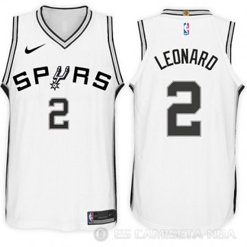 Camiseta Kawhi Leonard #2 San Antonio Spurs 2017-18 Blanco