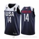 Camiseta Khris Middleton #14 USA 2019 FIBA Basketball World Cup Azul