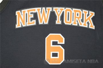 Camiseta Porzingis #6 New York Knicks Negro